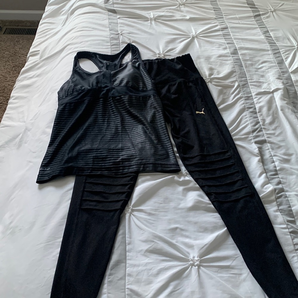 Nike tank top and puma leggings